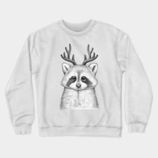 Raccoon deer Crewneck Sweatshirt